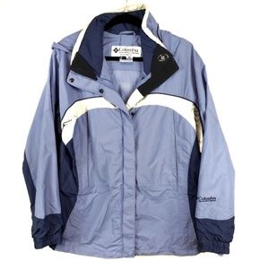 Columbia purple and white core jacket womens L